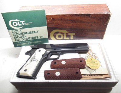 COLT MARK IV/SERIES 70 GOVERNMENT MODEL PISTOL from COLLECTING TEXAS – NEW in BOX with PAPERS - .45 ACP