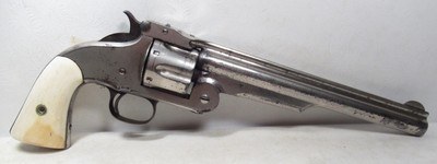SMITH & WESSON 2ND MODEL AMERICAN ANTIQUE REVOLVER from COLLECTING TEXAS – CIRCA 1870’s - .44 AMERICAN CALIBER