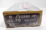 PETERS RUSTLESS 45-70 GOVERNMENT BOX of AMMO from COLLECTING TEXAS – 20 COUNT – 405 GRAIN SOFT POINT - 5 of 6