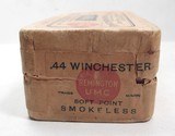 UNOPENED BOX of REMINGTON .44 WINCHESTER SMOKELESS AMMO from COLLECTING TEXAS – 50 CENTRAL FIRE CARTRIDGES - 3 of 6
