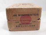 UNOPENED BOX of REMINGTON .44 WINCHESTER SMOKELESS AMMO from COLLECTING TEXAS – 50 CENTRAL FIRE CARTRIDGES - 5 of 6