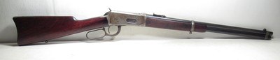 NICE 115 YEAR-OLD WINCHESTER MODEL 1894 SADDLE RING CARBINE from COLLECTING TEXAS – 38/55 CALIBER – MADE 1911