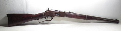 VERY SCARCE WINCHESTER MODEL 1873 SADDLE RING CARBINE from COLLECTING TEXAS – MADE 1879 - .32/20 CALIBER