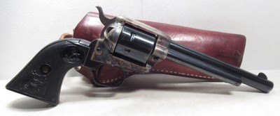 COLT PEACEMAKER .22 MAGNUM REVOLVER from COLLECTING TEXAS – MADE 1975 – BIANCHI HOLSTER INCLUDED