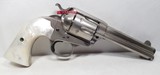 RARE and HISTORIC COLT S.A.A. BISLEY MODEL from COLLECTING TEXAS – OWNED by TEXAS SHERIFF – NICKEL with PEARL GRIPS - 6 of 19
