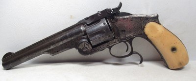 SMITH & WESSON 3RD MODEL RUSSIAN REVOLVER from COLLECTING TEXAS – CIRCA 1870’s- RELIC CONDITION
