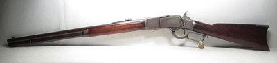 ANTIQUE 1ST MODEL WINCHESTER 1873 LEVER ACTION RIFLE from COLLECTING TEXAS - ATTRIBUTED and INSCRIBED to COL. E.A. CARR
