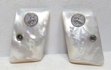 COLT MODEL 1908 - .25 ACP with EXTREMELY RARE & CORRECT FLUSH MEDALLION FORWARD FACING HORSE PEARL GRIPS from COLLECTING TEXAS - 13 of 14