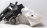 SMITH & WESSON .357 REVOLVER from COLLECTING TEXAS – 2-TONE – REALLY STRANGE REVOLVER – PEARL GRIPS - 2 of 21