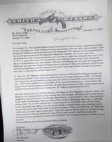 SMITH & WESSON .357 MAGNUM REVOLVER from COLLECTING TEXAS – 3 1/2” BARREL – POSSIBLY FIRST ONE MADE – FACTORY LETTER – CIRCA 1950 - 19 of 21