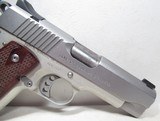 KIMBER COMPACT ALUMINUM STAINLESS .45 AUTOMATIC PISTOL from COLLECTING TEXAS – 2 EXTRA WILSON COMBAT MAGAZINES - 6 of 15