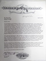 SMITH & WESSON .357 MAGNUM REVOLVER from COLLECTING TEXAS – 3 1/2” BARREL – POSSIBLY FIRST ONE MADE – FACTORY LETTER – CIRCA 1950 - 20 of 20