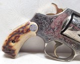 FANTASTIC FRANK HENDRICKS ENGRAVED SMITH & WESSON MODEL 36 REVOLVER from COLLECTING TEXAS – 2” BARREL – GOLD ACCENTS - 10 of 25