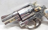 FANTASTIC FRANK HENDRICKS ENGRAVED SMITH & WESSON MODEL 36 REVOLVER from COLLECTING TEXAS – 2” BARREL – GOLD ACCENTS - 6 of 25