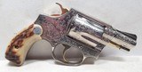FANTASTIC FRANK HENDRICKS ENGRAVED SMITH & WESSON MODEL 36 REVOLVER from COLLECTING TEXAS – 2” BARREL – GOLD ACCENTS - 8 of 25