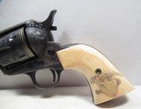 OUTSTANDING CUSTOM ENGRAVED COLT SINGLE ACTION ARMY REVOLVER from COLLECTING TEXAS – GOLD ACCENTS – MADE 1910 - 7 of 21