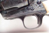OUTSTANDING CUSTOM ENGRAVED COLT SINGLE ACTION ARMY REVOLVER from COLLECTING TEXAS – GOLD ACCENTS – MADE 1910 - 8 of 21