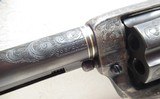 OUTSTANDING CUSTOM ENGRAVED COLT SINGLE ACTION ARMY REVOLVER from COLLECTING TEXAS – GOLD ACCENTS – MADE 1910 - 10 of 21