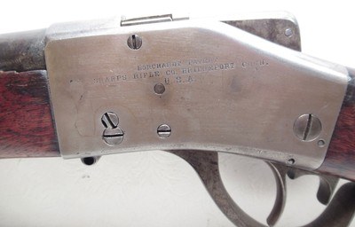 SHARPS BORCHARDT MODEL 1878 RIFLE from COLLECTING TEXAS – SHIPPED OCTOBER 4, 1885 – “J. P. LOWER” MARKED BARREL - Image 7 of 19