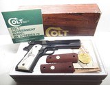 COLT MARK IV/SERIES 70 GOVERNMENT MODEL PISTOL from COLLECTING TEXAS – NEW in BOX with PAPERS - .45 ACP - 1 of 19
