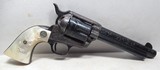 BEAUTIFUL FACTORY ENGRAVED COLT SINGLE ACTION ARMY 2ND GENERATION .45 REVOLVER from COLLECTING TEXAS – MADE 1956 - 6 of 19