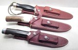 GROUP of 3 RANDALL KNIVES with ORIGINAL SHEATH and STONE from COLLECTING TEXAS - 1 of 18