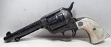 BEAUTIFUL FACTORY ENGRAVED COLT SINGLE ACTION ARMY 2ND GENERATION .45 REVOLVER from COLLECTING TEXAS – MADE 1956 - 1 of 19