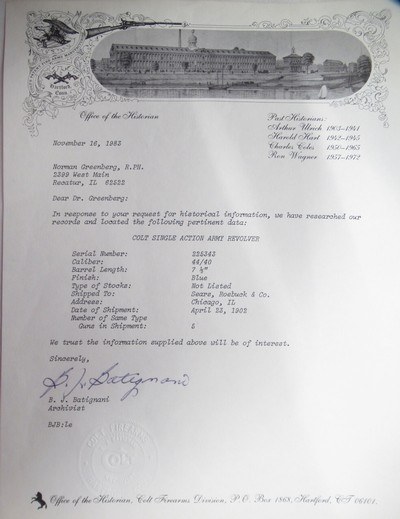 124 YEAR-OLD COLT SINGLE ACTION ARMY REVOLVER from COLLECTING TEXAS – FACTORY LETTER – 44-40 CALIBER - Image 21 of 21