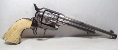 VERY EARLY ANTIQUE COLT SINGLE ACTION ARMY REVOLVER from COLLECTING TEXAS – SHIPPED 1875 – PRESENTATION CASE and AMMO INCLUDED - Image 6 of 20