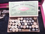VERY EARLY ANTIQUE COLT SINGLE ACTION ARMY REVOLVER from COLLECTING TEXAS – SHIPPED 1875 – PRESENTATION CASE and AMMO INCLUDED - Image 18 of 20