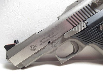 AMT AUTOMAG II SEMI-AUTO PISTOL in .22 MAGNUM CALIBER from COLLECTING TEXAS – 2 EXTRA MAGAZINES INCLUDED - Image 3 of 14