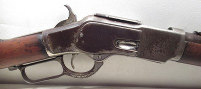ANTIQUE WINCHESTER MODEL 1873 SADDLE RING CARBINE from COLLECTING TEXAS – NICKEL FINISH – FACTORY LETTER – SHIPPED 1883 - Image 3 of 19