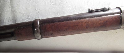 ANTIQUE WINCHESTER MODEL 1873 SADDLE RING CARBINE from COLLECTING TEXAS – NICKEL FINISH – FACTORY LETTER – SHIPPED 1883 - Image 7 of 19