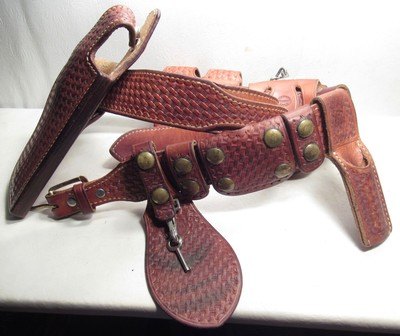 EL PASO SADDLERY MADE GUN RIG with SMITH & WESSON HANDCUFFS from COLLECTING TEXAS - Image 13 of 13