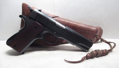 HIGH CONDITION COLT NATIONAL MATCH .45 PISTOL from COLLECTING TEXAS – SHIPPED 1933 – MANY DOCUMENTS INCLUDED