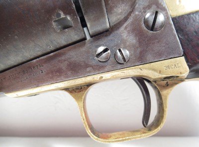 RARE COLT 1861 NAVY-NAVY CONVERSION REVOLVER from COLLECTING TEXAS - Image 5 of 21