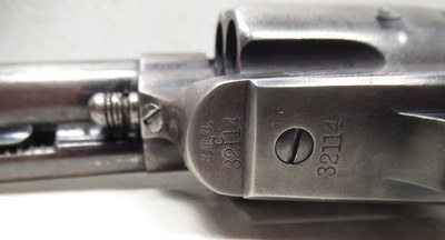 ANTIQUE COLT S.A.A. .45 CONDEMNED by GOVT. INSPECTOR & SHIPPED as CIVILIAN to WESTERN DISTRIBUTOR B. KITTREDGE, CINCINNATI, OHIO in 1876 - Image 18 of 22