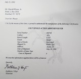 WALTER TIPS - AUSTIN, TEXAS SHIPPED COLT .45 SINGLE ACTION REVOLVER from COLLECTING TEXAS – FACTORY LETTER – SHIPPED 1900 - Image 23 of 23