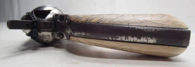 ANTIQUE “SOFT” SHIPPED L.D. NIMSCHKE ENGRAVED COLT .45 S.A.A. REVOLVER from COLLECTING TEXAS – IVORY GRIPS – FACTORY LETTER - Image 11 of 17