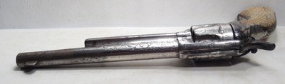 ANTIQUE “SOFT” SHIPPED L.D. NIMSCHKE ENGRAVED COLT .45 S.A.A. REVOLVER from COLLECTING TEXAS – IVORY GRIPS – FACTORY LETTER - Image 8 of 17