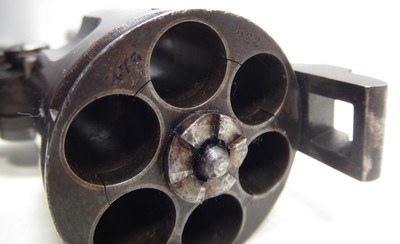NICE ANTIQUE “WG” ARMY MODEL REVOLVER in 455/476 CALIBER from COLLECTING TEXAS - Image 20 of 20