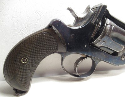 NICE ANTIQUE “WG” ARMY MODEL REVOLVER in 455/476 CALIBER from COLLECTING TEXAS - Image 7 of 20