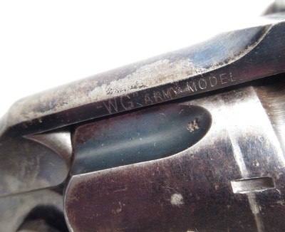 NICE ANTIQUE “WG” ARMY MODEL REVOLVER in 455/476 CALIBER from COLLECTING TEXAS - Image 4 of 20