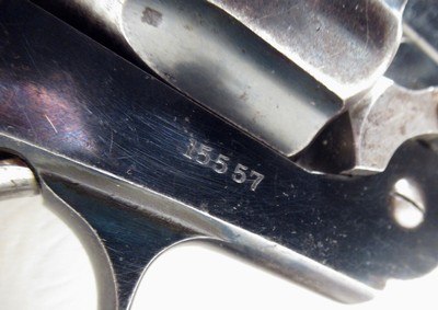 NICE ANTIQUE “WG” ARMY MODEL REVOLVER in 455/476 CALIBER from COLLECTING TEXAS - Image 8 of 20