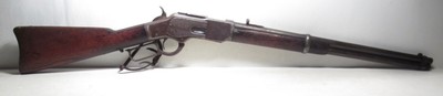 RARE WINCHESTER MODEL 1873 CARBINE with REPUBLIC of MEXICO MARKINGS from COLLECTING TEXAS – MADE 1883