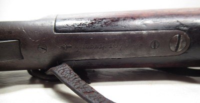 RARE WINCHESTER MODEL 1873 CARBINE with REPUBLIC of MEXICO MARKINGS from COLLECTING TEXAS – MADE 1883 - Image 14 of 20