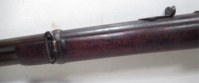 RARE WINCHESTER MODEL 1873 CARBINE with REPUBLIC of MEXICO MARKINGS from COLLECTING TEXAS – MADE 1883 - Image 9 of 20