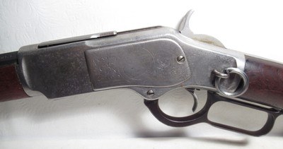 UNUSUAL ANTIQUE WINCHESTER MODEL 1873 SHORT RIFLE from COLLECTING TEXAS – MADE 1883 - Image 7 of 23