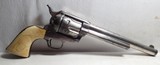 ANTIQUE FACTORY NICKEL COLT ETCH PANEL SINGLE ACTION ARMY REVOLVER from COLLECTING TEXAS – 44-40 with DECORATED IVORY GRIPS - Image 1 of 18