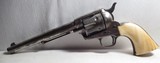 ANTIQUE FACTORY NICKEL COLT ETCH PANEL SINGLE ACTION ARMY REVOLVER from COLLECTING TEXAS – 44-40 with DECORATED IVORY GRIPS - Image 5 of 18